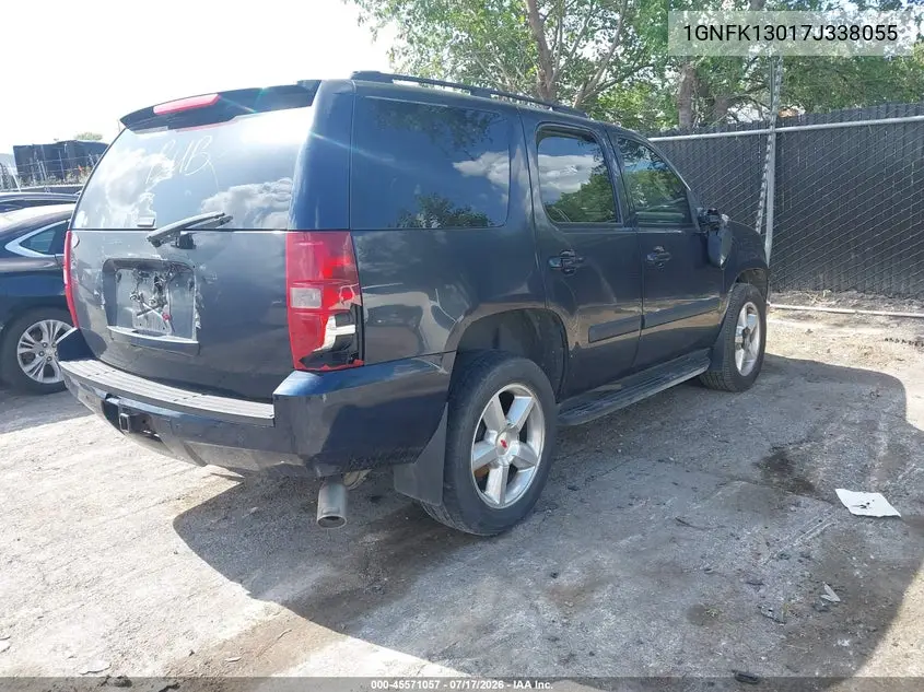 2007 Chevrolet Tahoe Lt VIN: 1GNFK13017J338055 Lot: 45571057