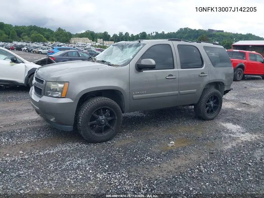2007 Chevrolet Tahoe Lt VIN: 1GNFK13007J142205 Lot: 45611674