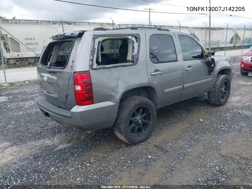 2007 Chevrolet Tahoe Lt VIN: 1GNFK13007J142205 Lot: 45611674