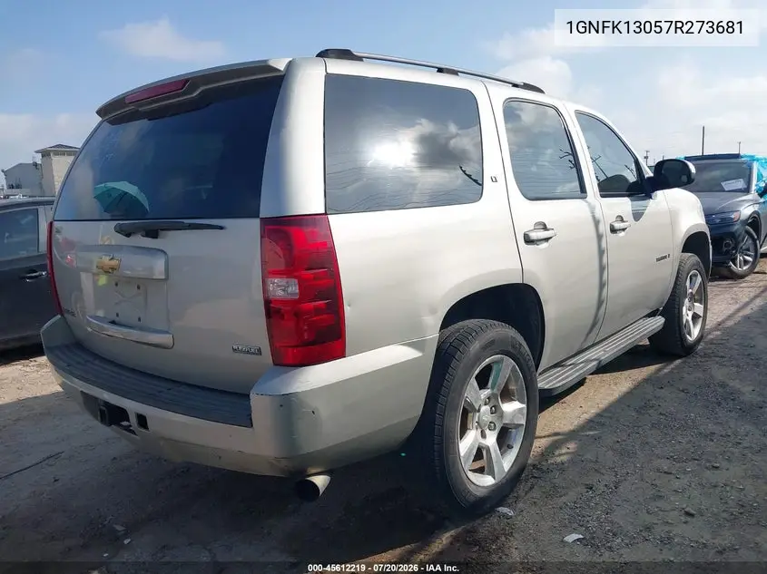 2007 Chevrolet Tahoe Lt VIN: 1GNFK13057R273681 Lot: 45612219