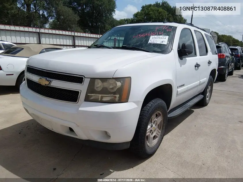 2007 Chevrolet Tahoe Ls VIN: 1GNFC13087R408861 Lot: 45641614