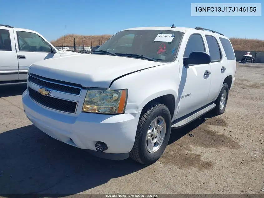 2007 Chevrolet Tahoe Ls VIN: 1GNFC13J17J146155 Lot: 45670024