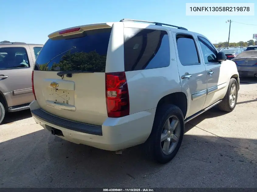 1GNFK13058R219878 2008 Chevrolet Tahoe Ltz