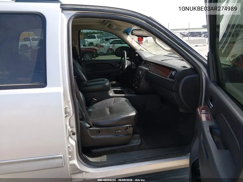 2010 Chevrolet Tahoe Lt VIN: 1GNUKBE03AR274989 Lot: 45288225