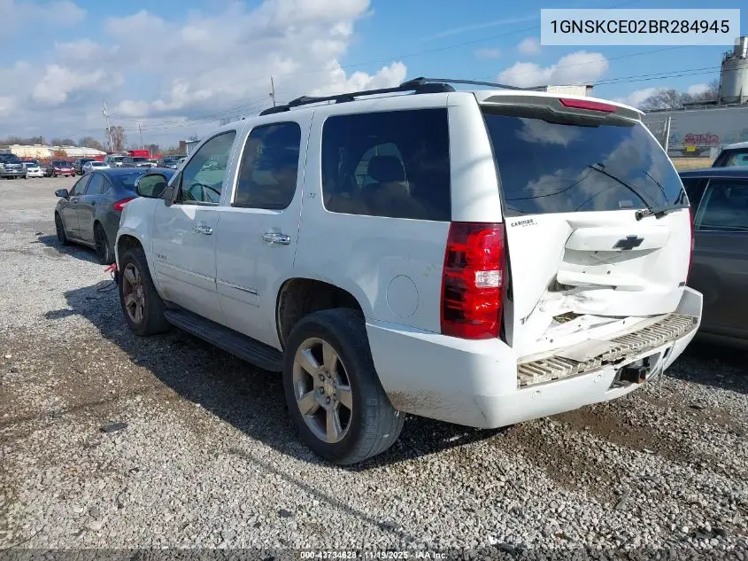 1GNSKCE02BR284945 2011 Chevrolet Tahoe Ltz