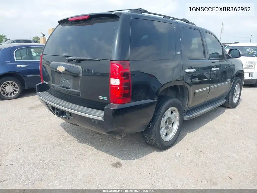 1GNSCCE0XBR362952 2011 Chevrolet Tahoe Ltz