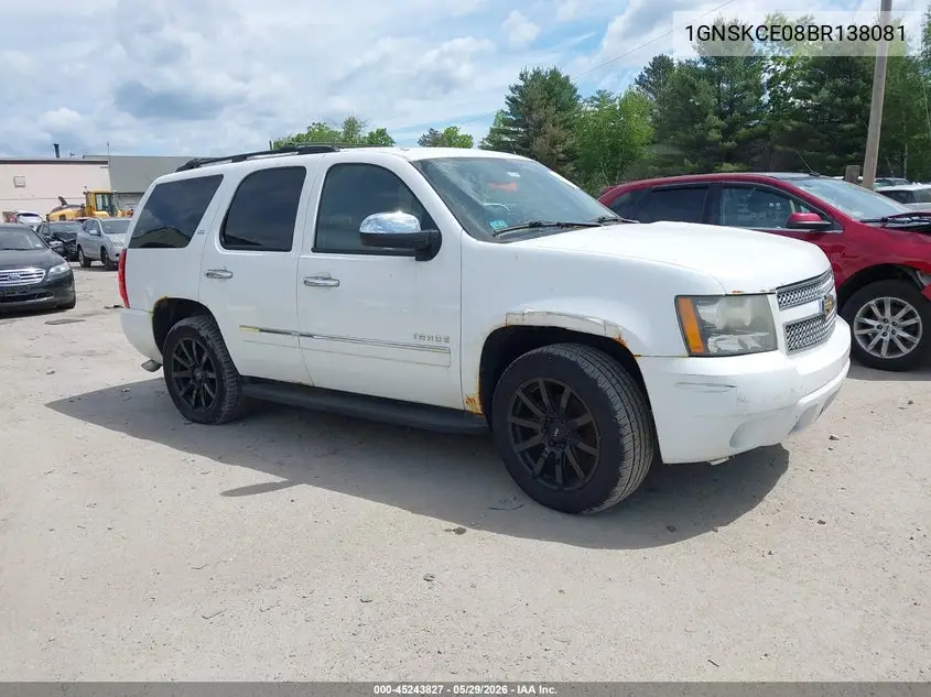 2011 Chevrolet Tahoe Ltz VIN: 1GNSKCE08BR138081 Lot: 45243827