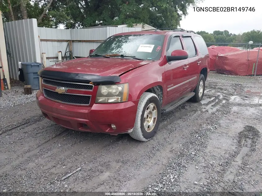 2011 Chevrolet Tahoe Lt VIN: 1GNSCBE02BR149746 Lot: 45400986