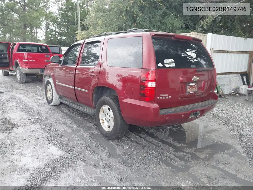 2011 Chevrolet Tahoe Lt VIN: 1GNSCBE02BR149746 Lot: 45400986