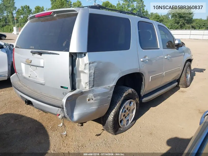 2011 Chevrolet Tahoe Ls VIN: 1GNSCAE05BR360837 Lot: 45612218