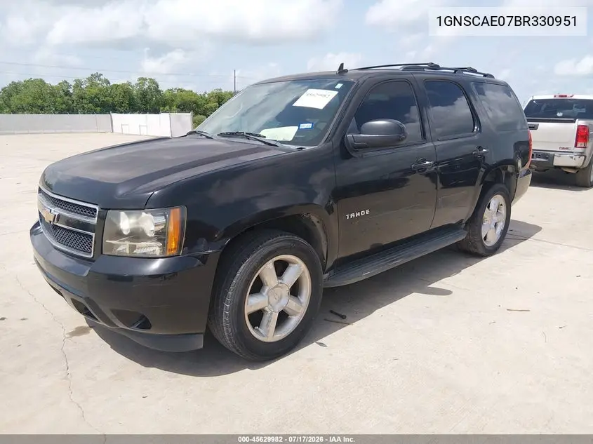 2011 Chevrolet Tahoe Ls VIN: 1GNSCAE07BR330951 Lot: 45629982