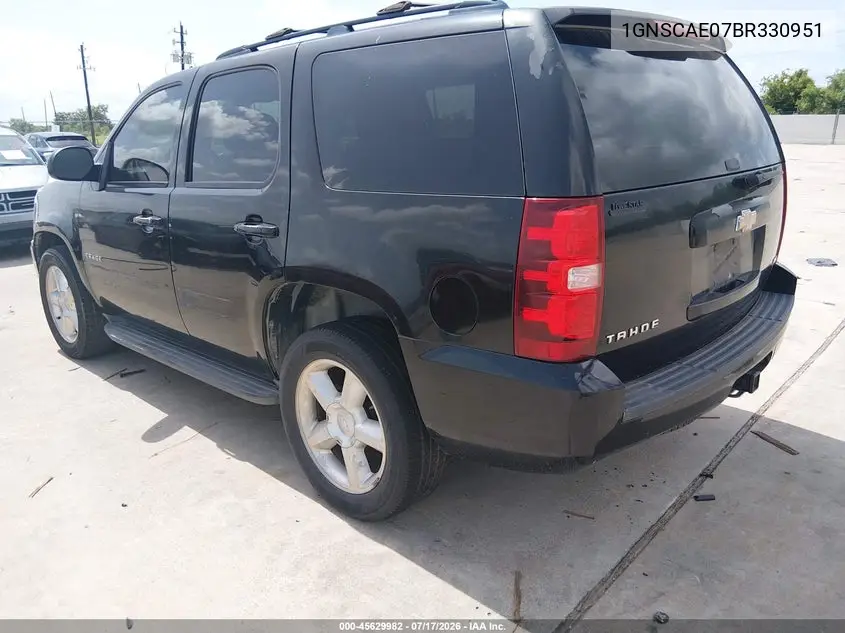 2011 Chevrolet Tahoe Ls VIN: 1GNSCAE07BR330951 Lot: 45629982