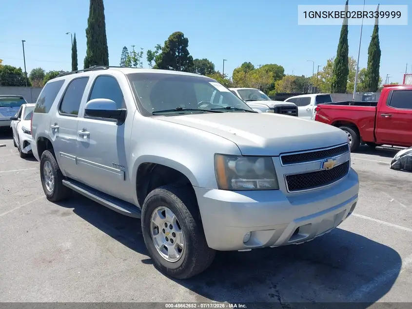 2011 Chevrolet Tahoe Lt VIN: 1GNSKBE02BR339999 Lot: 45662652