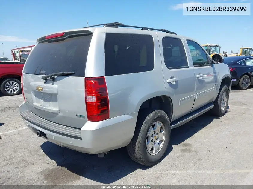 2011 Chevrolet Tahoe Lt VIN: 1GNSKBE02BR339999 Lot: 45662652