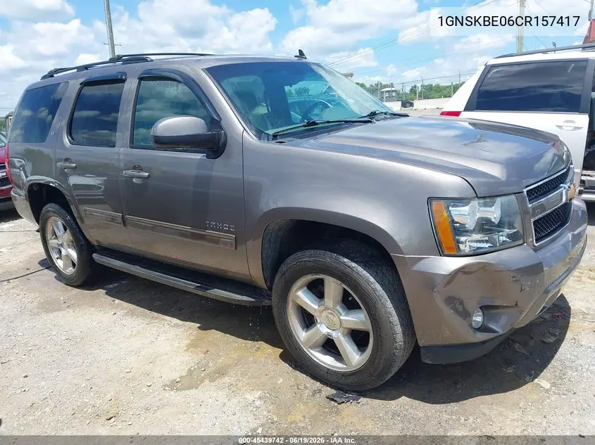 2012 Chevrolet Tahoe Lt VIN: 1GNSKBE06CR157417 Lot: 45439742
