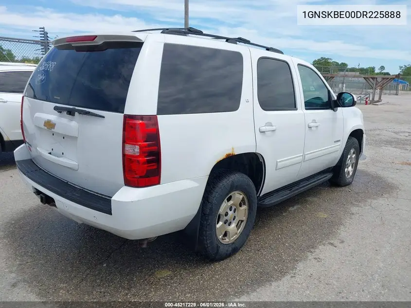 1GNSKBE00DR225888 2013 Chevrolet Tahoe Lt