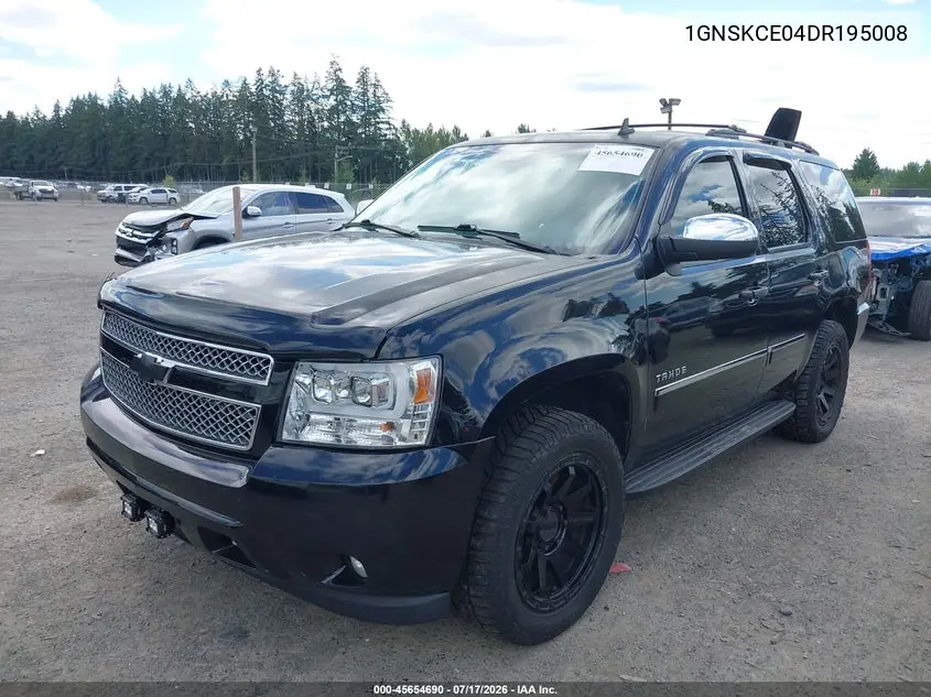 2013 Chevrolet Tahoe Ltz VIN: 1GNSKCE04DR195008 Lot: 45654690