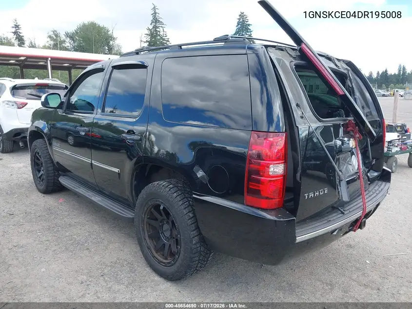 2013 Chevrolet Tahoe Ltz VIN: 1GNSKCE04DR195008 Lot: 45654690
