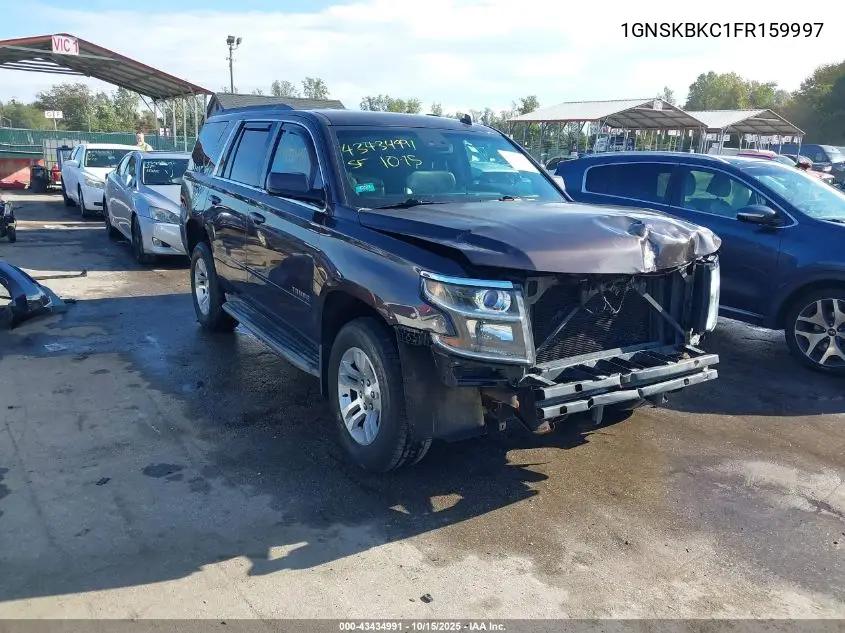 1GNSKBKC1FR159997 2015 Chevrolet Tahoe Lt