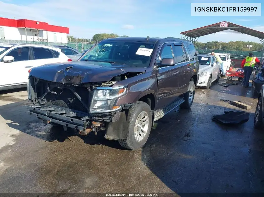 1GNSKBKC1FR159997 2015 Chevrolet Tahoe Lt