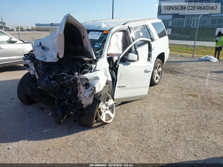 1GNSCBKC2FR680367 2015 Chevrolet Tahoe Lt