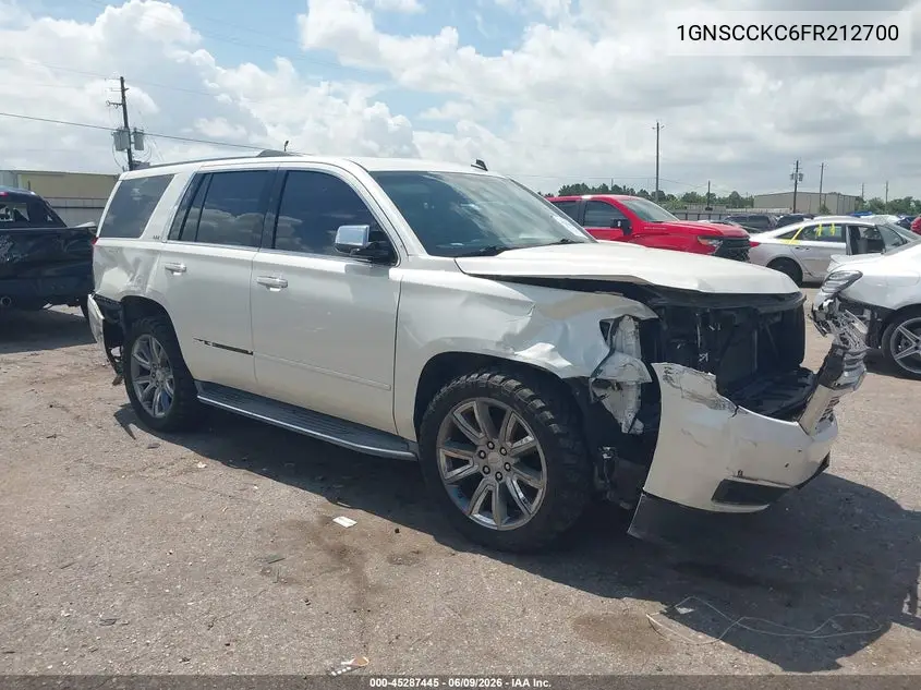 2015 Chevrolet Tahoe Ltz VIN: 1GNSCCKC6FR212700 Lot: 45287445