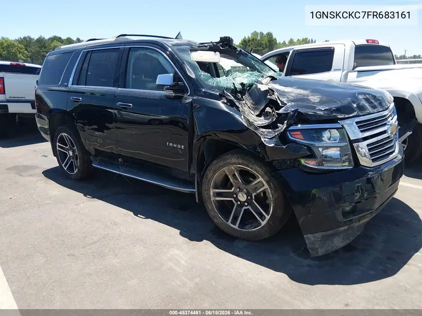 2015 Chevrolet Tahoe Ltz VIN: 1GNSKCKC7FR683161 Lot: 45374461