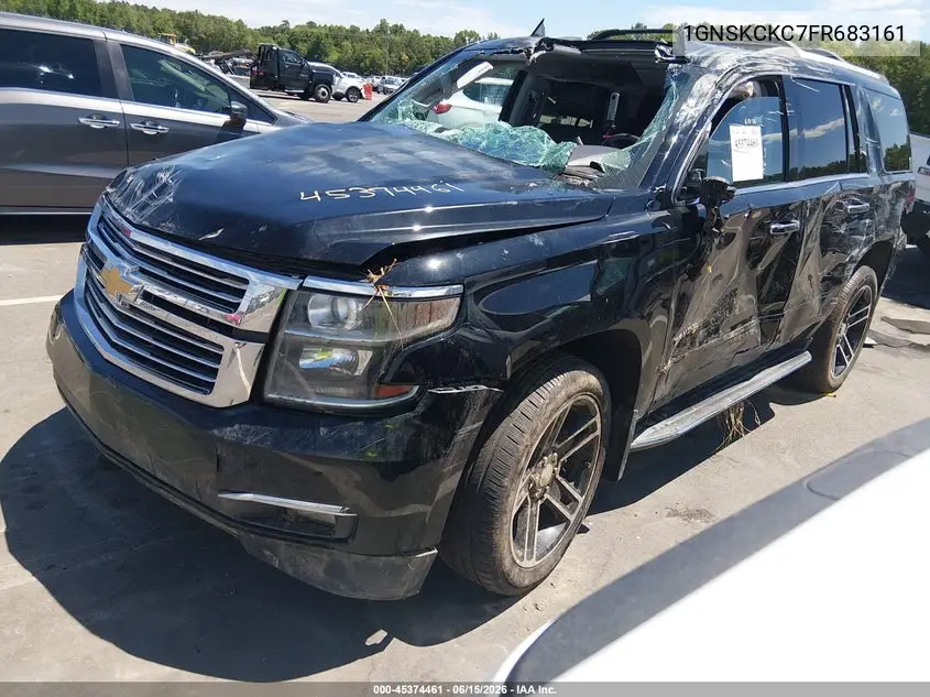 2015 Chevrolet Tahoe Ltz VIN: 1GNSKCKC7FR683161 Lot: 45374461