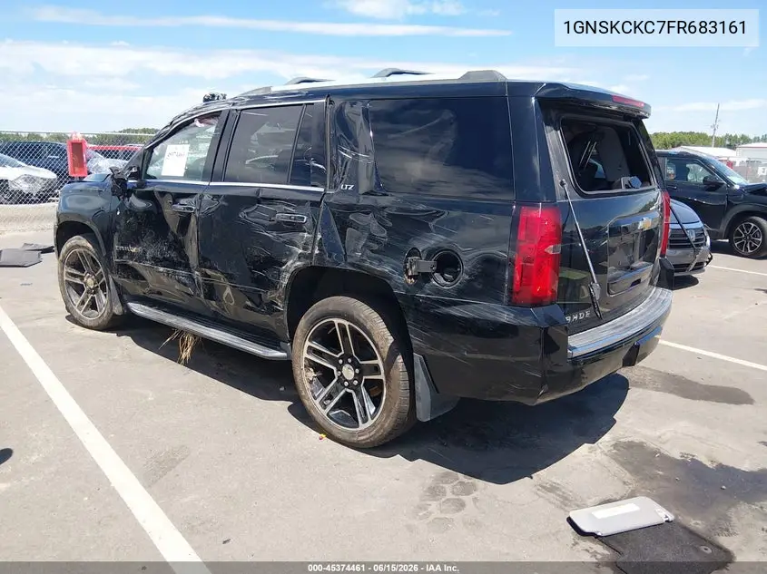 2015 Chevrolet Tahoe Ltz VIN: 1GNSKCKC7FR683161 Lot: 45374461