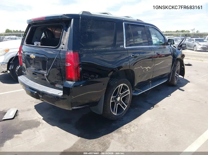 2015 Chevrolet Tahoe Ltz VIN: 1GNSKCKC7FR683161 Lot: 45374461