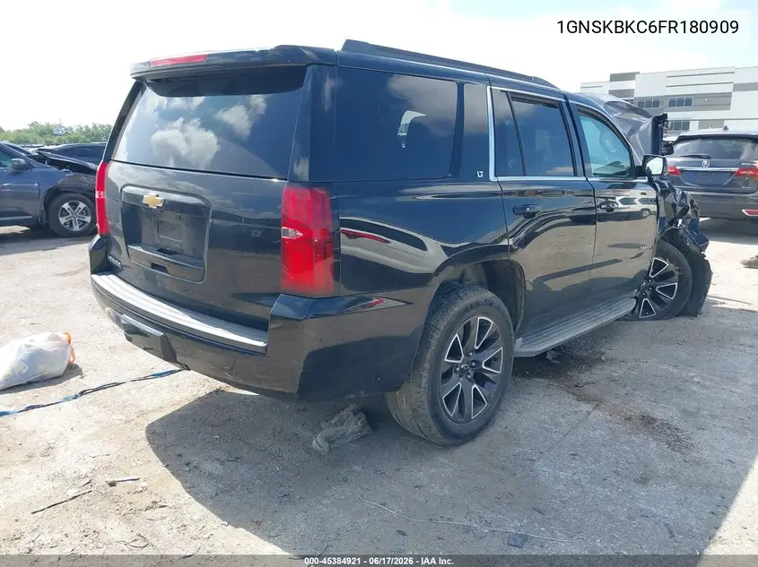 2015 Chevrolet Tahoe Lt VIN: 1GNSKBKC6FR180909 Lot: 45384921
