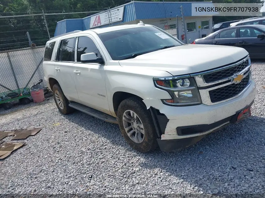 2015 Chevrolet Tahoe Lt VIN: 1GNSKBKC9FR707938 Lot: 45681718