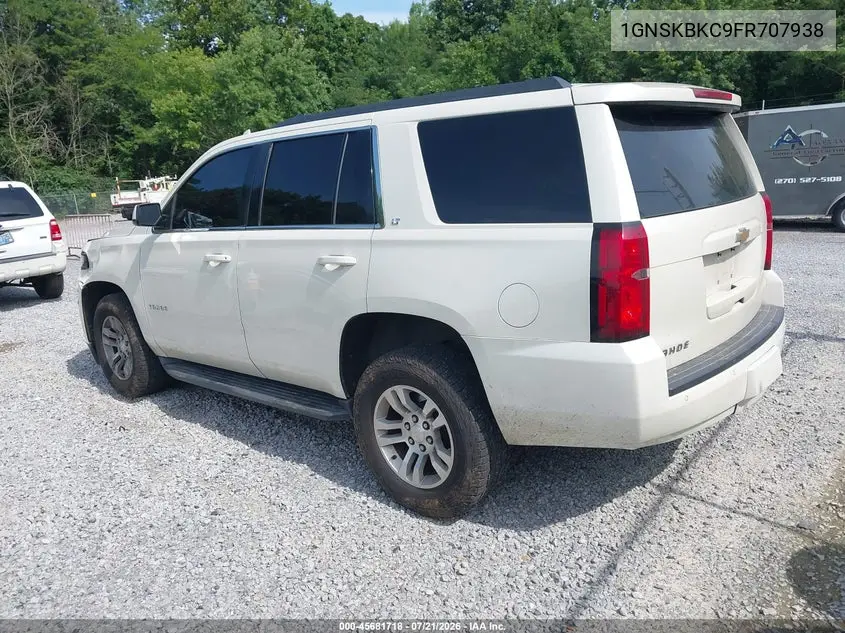 2015 Chevrolet Tahoe Lt VIN: 1GNSKBKC9FR707938 Lot: 45681718