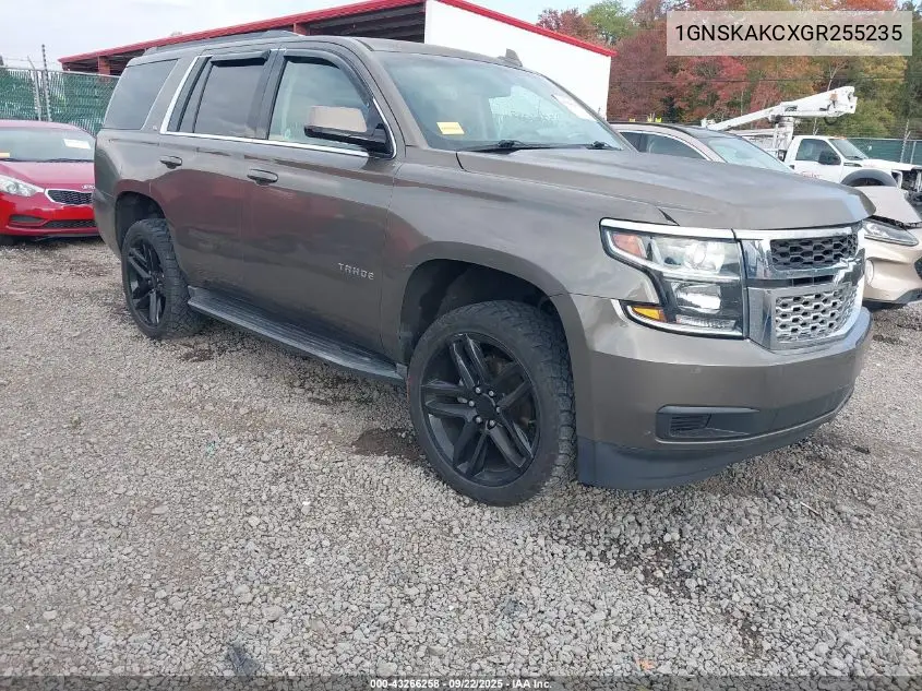 1GNSKAKCXGR255235 2016 Chevrolet Tahoe Ls