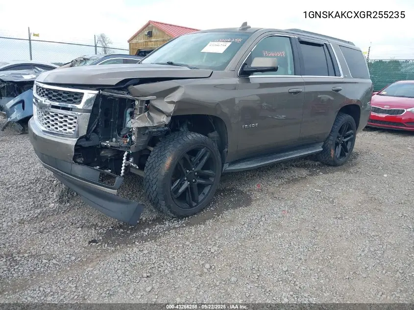 1GNSKAKCXGR255235 2016 Chevrolet Tahoe Ls