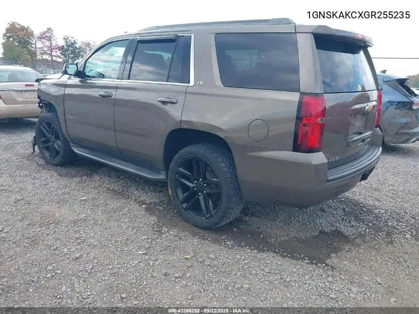 1GNSKAKCXGR255235 2016 Chevrolet Tahoe Ls