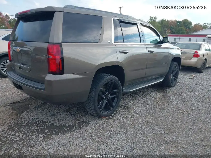 1GNSKAKCXGR255235 2016 Chevrolet Tahoe Ls