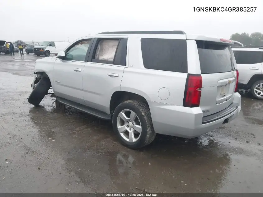 1GNSKBKC4GR385257 2016 Chevrolet Tahoe Lt