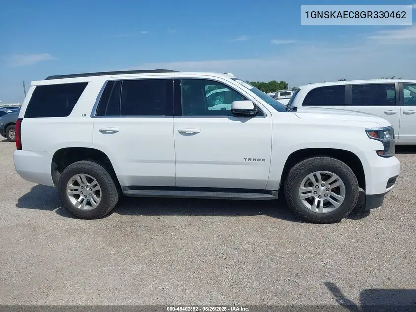 2016 Chevrolet Tahoe Ls VIN: 1GNSKAEC8GR330462 Lot: 45402852