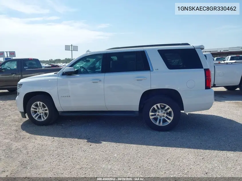 2016 Chevrolet Tahoe Ls VIN: 1GNSKAEC8GR330462 Lot: 45402852