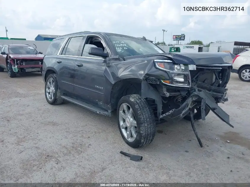 1GNSCBKC3HR362714 2017 Chevrolet Tahoe Lt