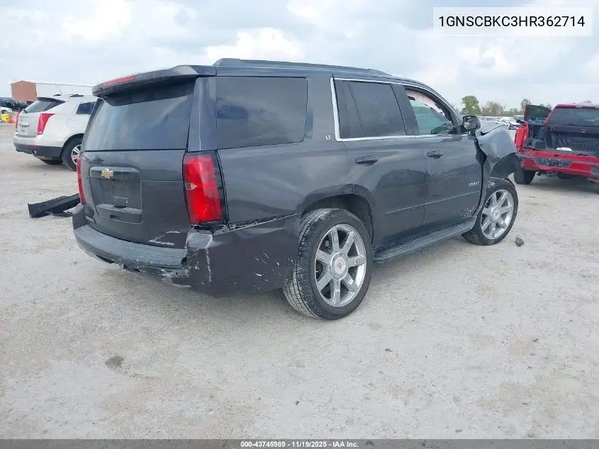 1GNSCBKC3HR362714 2017 Chevrolet Tahoe Lt