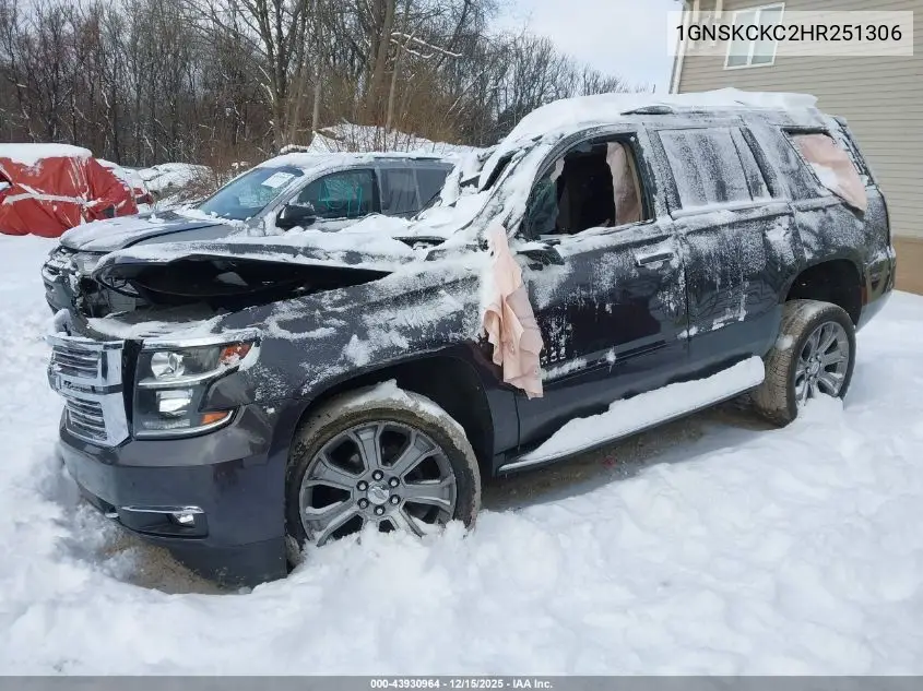 1GNSKCKC2HR251306 2017 Chevrolet Tahoe Premier