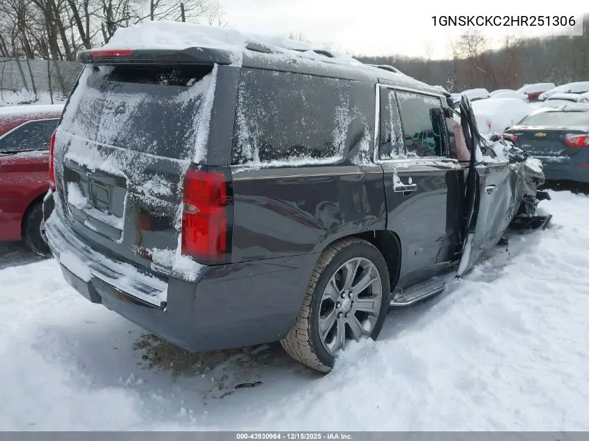 1GNSKCKC2HR251306 2017 Chevrolet Tahoe Premier