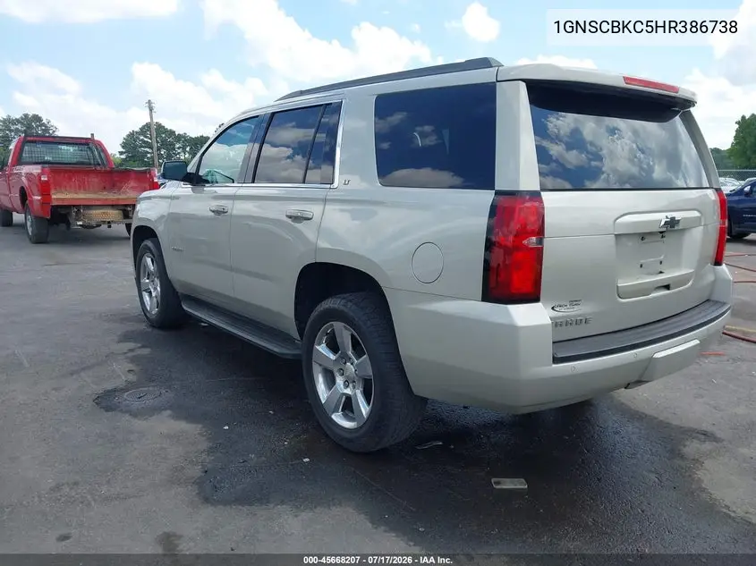 2017 Chevrolet Tahoe Lt VIN: 1GNSCBKC5HR386738 Lot: 45668207