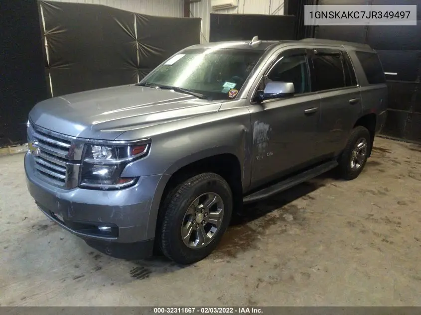 1GNSKAKC7JR349497 2018 Chevrolet Tahoe Ls