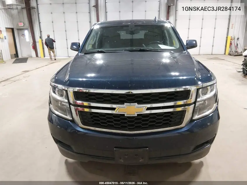 2018 Chevrolet Tahoe Ls VIN: 1GNSKAEC3JR284174 Lot: 45047015