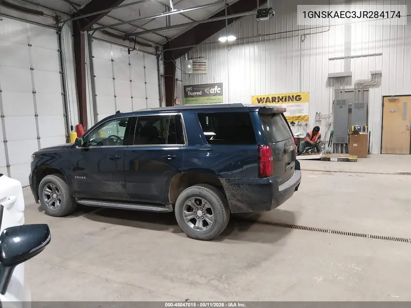 2018 Chevrolet Tahoe Ls VIN: 1GNSKAEC3JR284174 Lot: 45047015