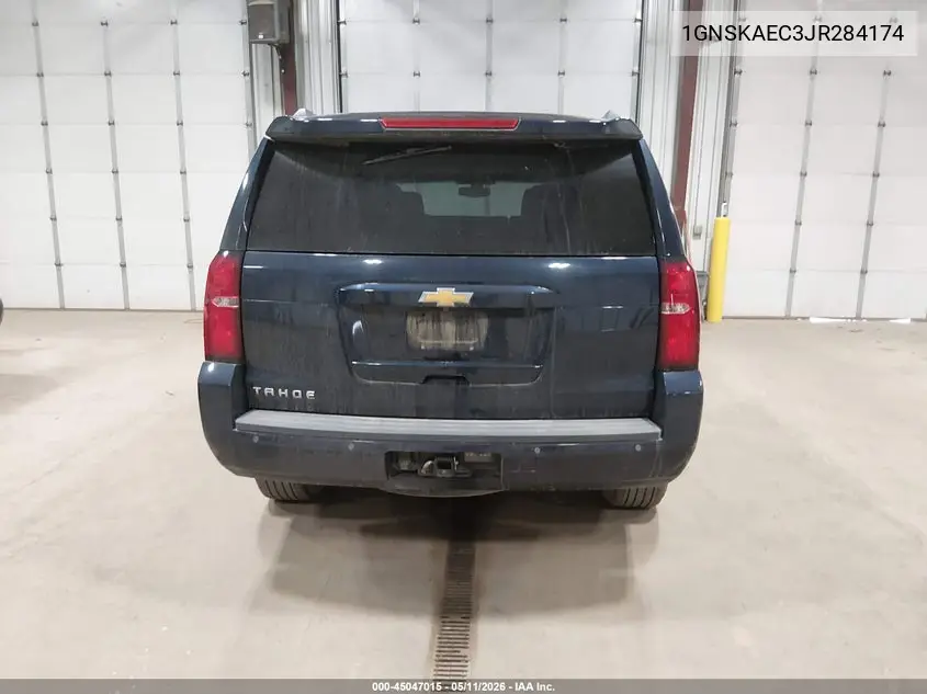 2018 Chevrolet Tahoe Ls VIN: 1GNSKAEC3JR284174 Lot: 45047015
