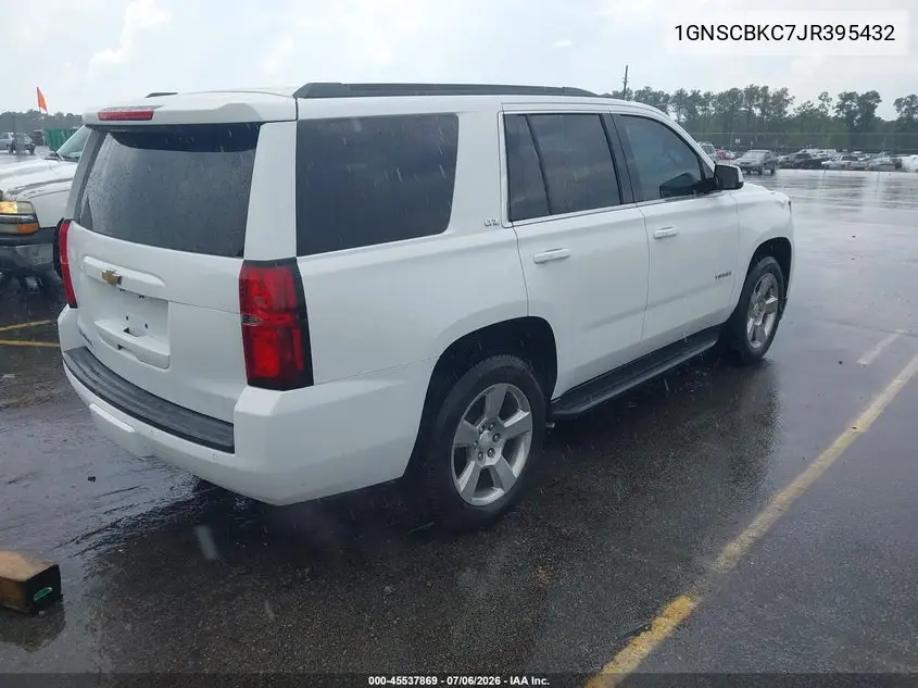 2018 Chevrolet Tahoe Lt VIN: 1GNSCBKC7JR395432 Lot: 45537869
